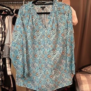 Talbots Cotton Patterned Top
